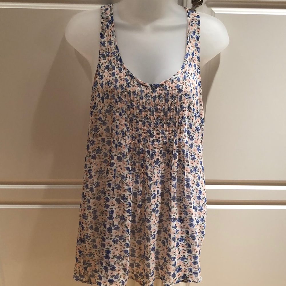 EUC Aerie sheer floral tank. Size S